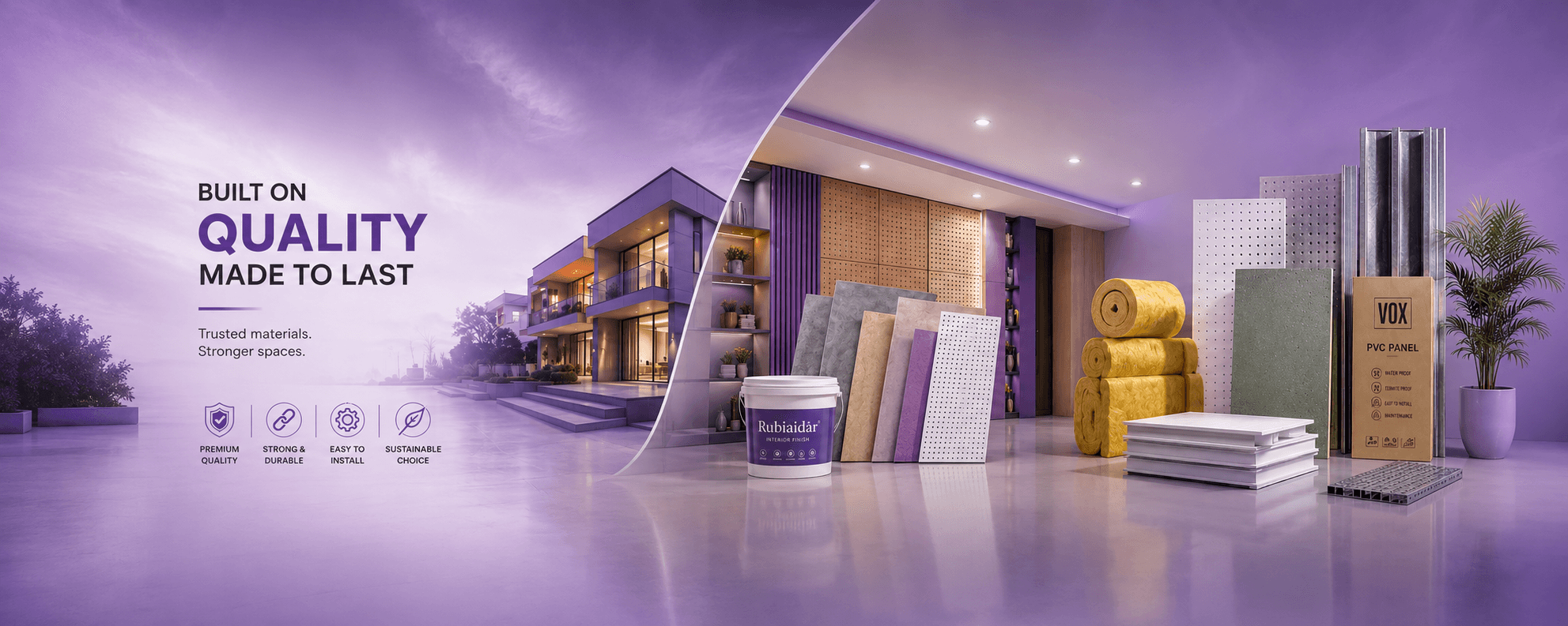 Sheetal building and interior products banner 2